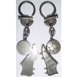 Football piłka nożna brązowy brelok do kluczy zawieszka (id: 2287)